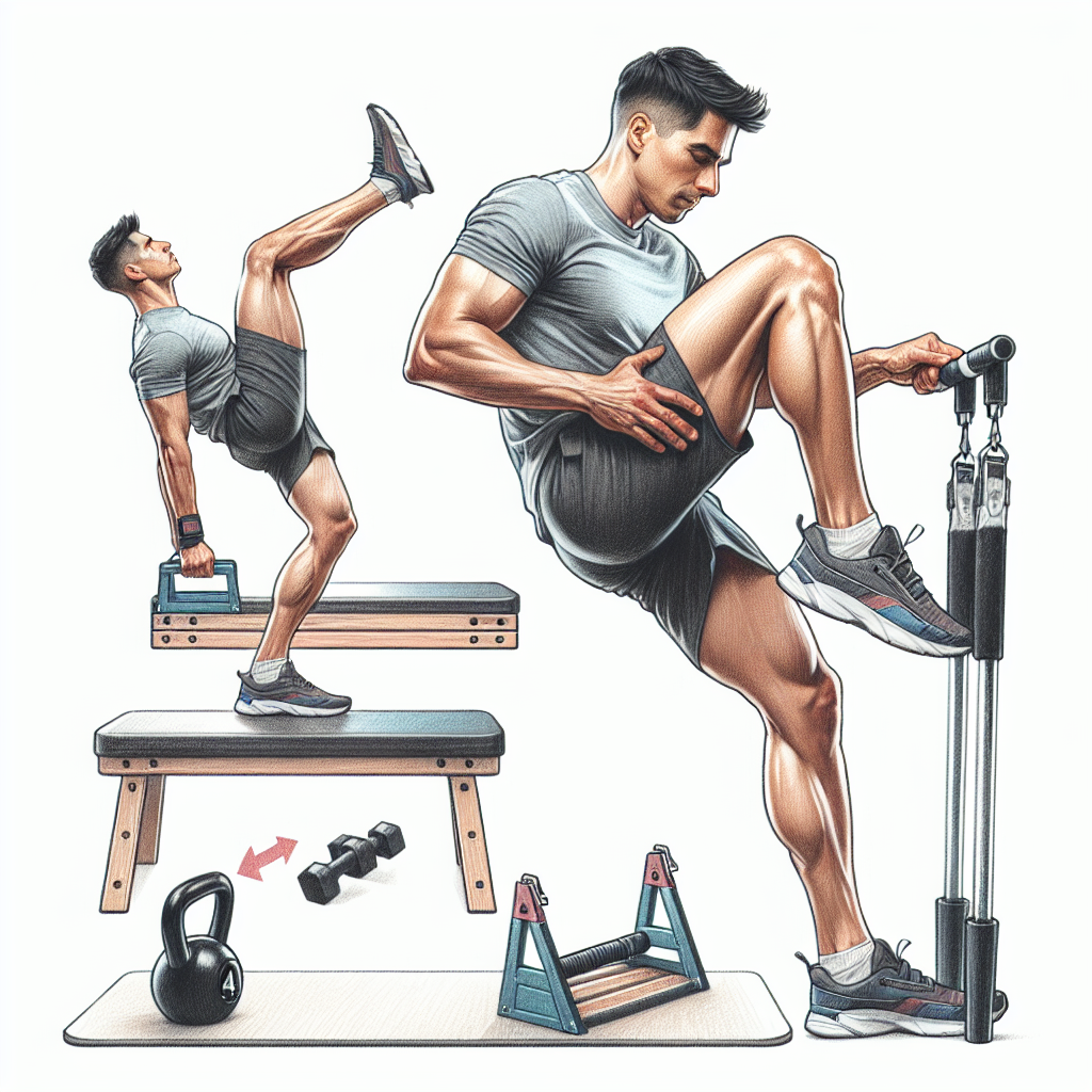 Colored-pencil illustration representing the topic: Home Workouts