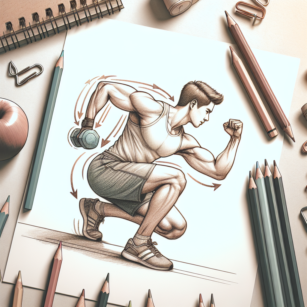 Colored-pencil illustration representing the topic: Fitness Planning