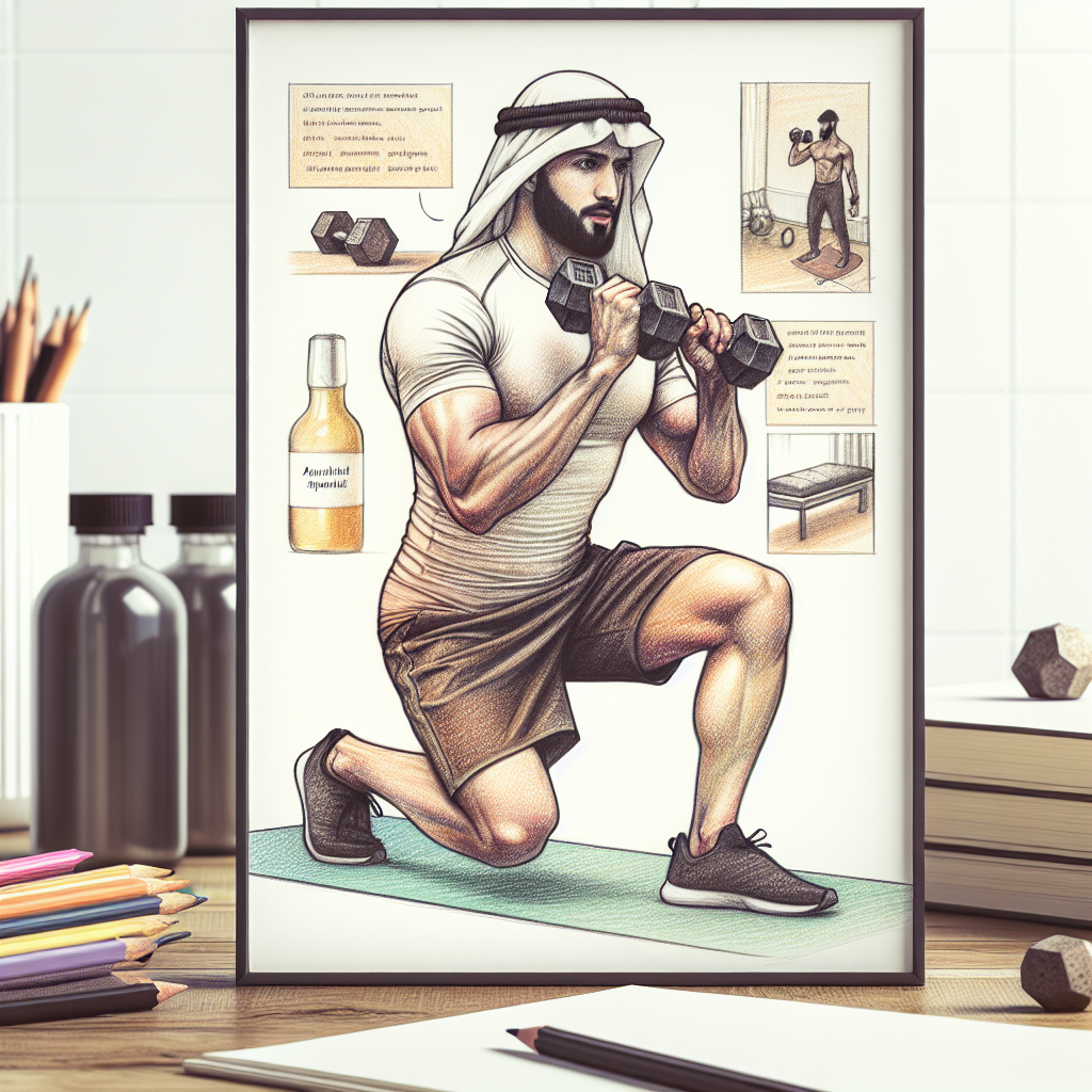 Colored-pencil illustration representing the topic: Fitness Training