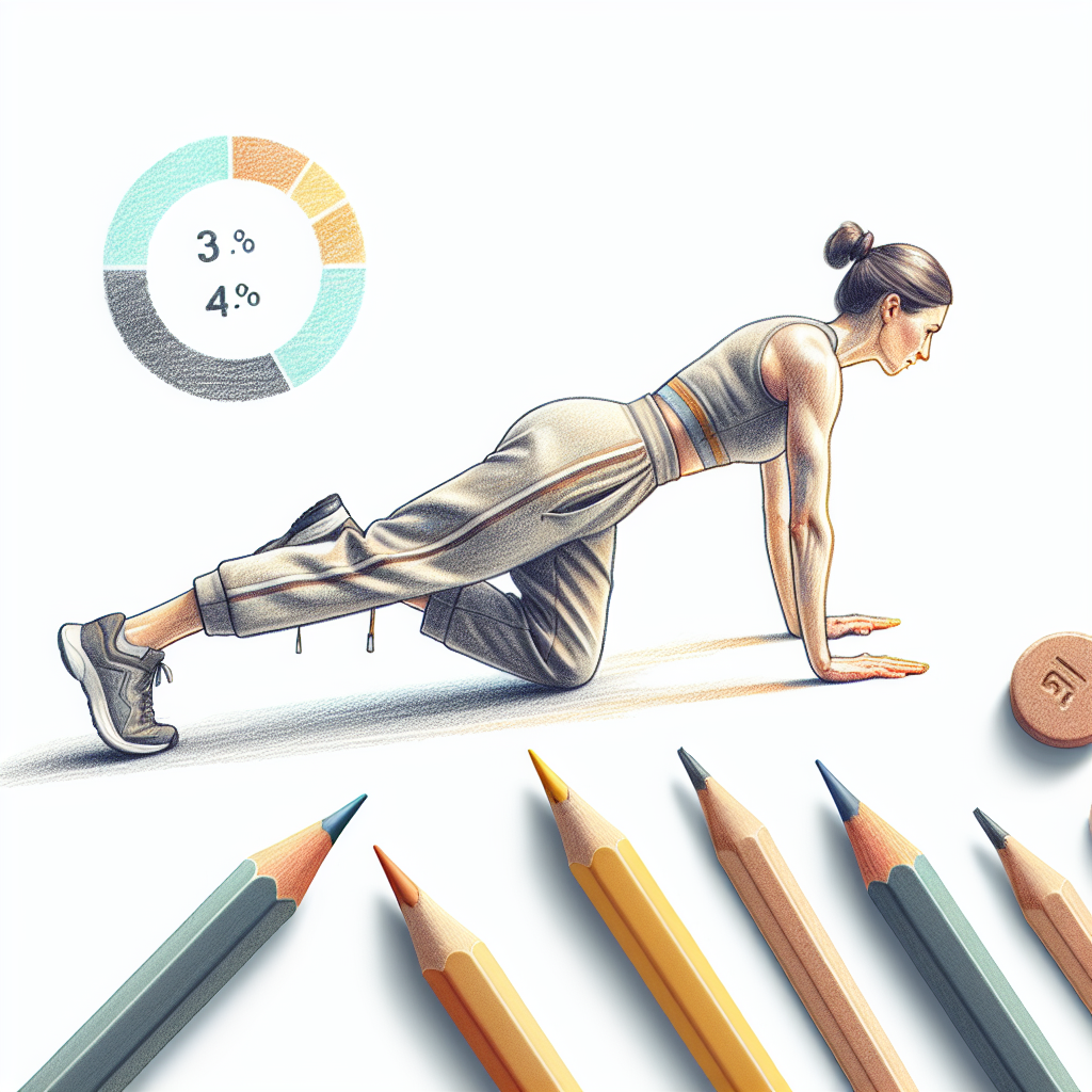 Colored-pencil illustration representing the topic: Fitness