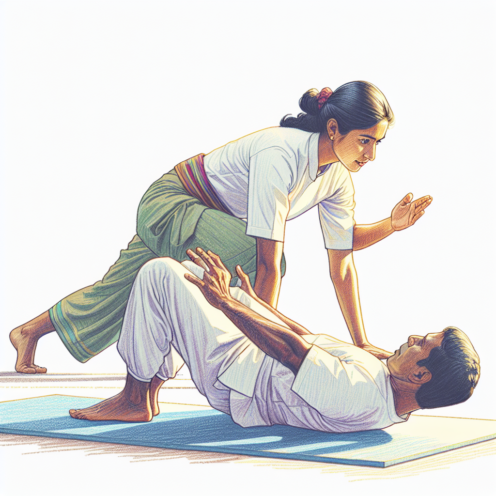Colored-pencil illustration representing the topic: Home Fitness