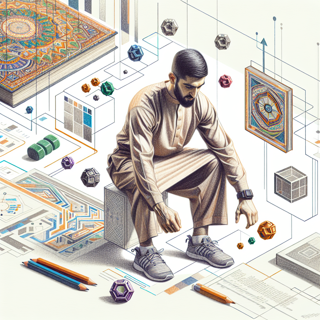 Colored-pencil illustration representing the topic: Home Fitness
