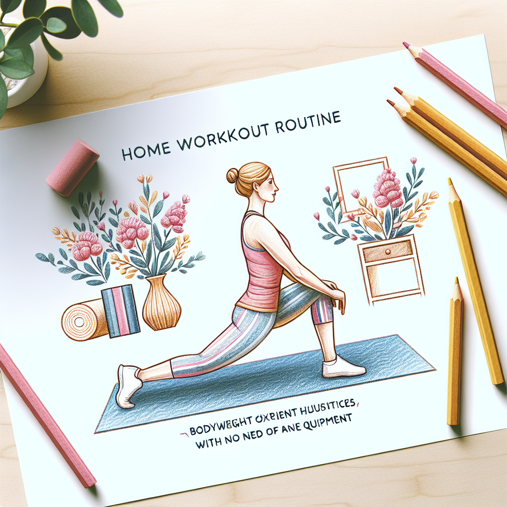 Colored-pencil illustration representing the topic: Fitness