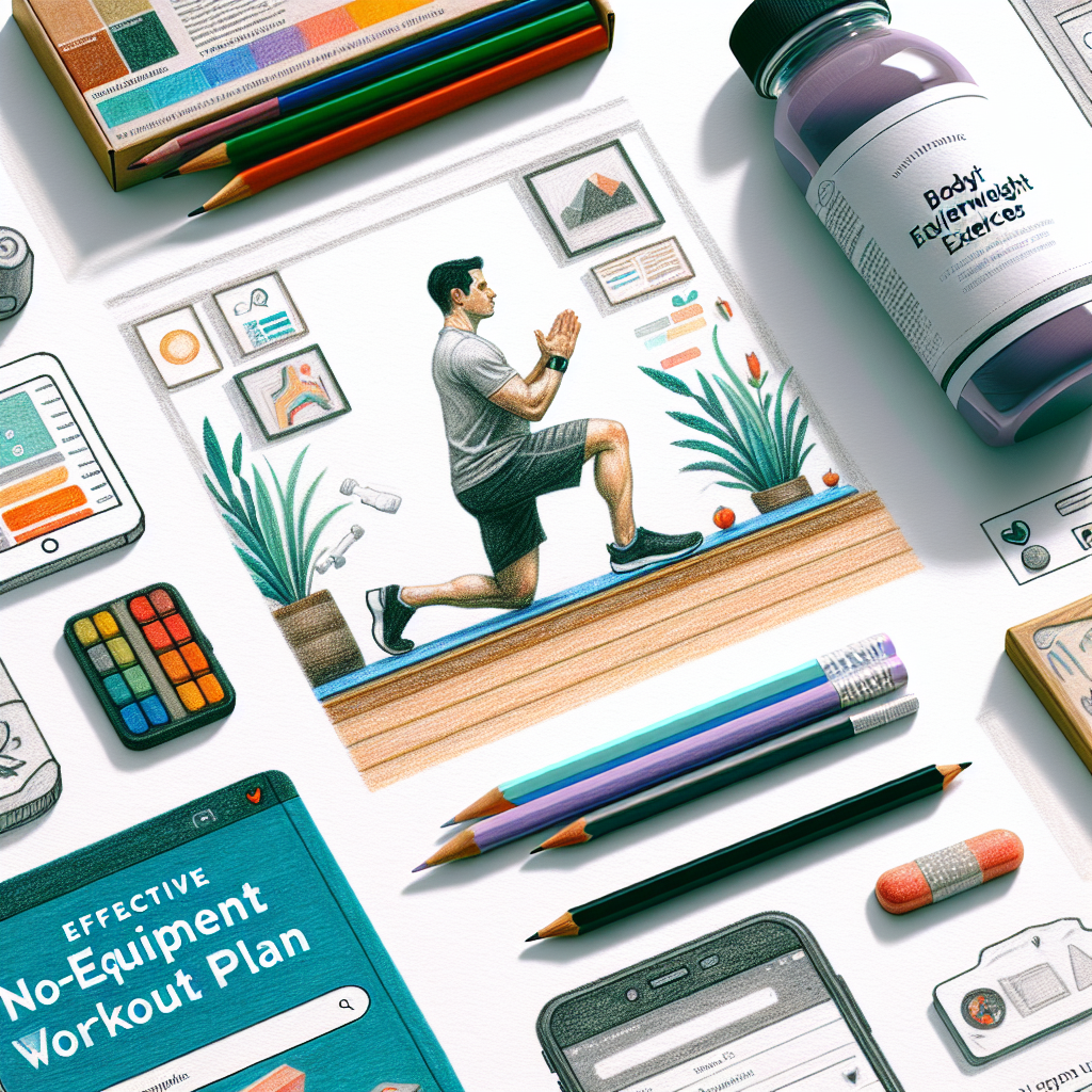 Colored-pencil illustration representing the topic: Fitness Plans