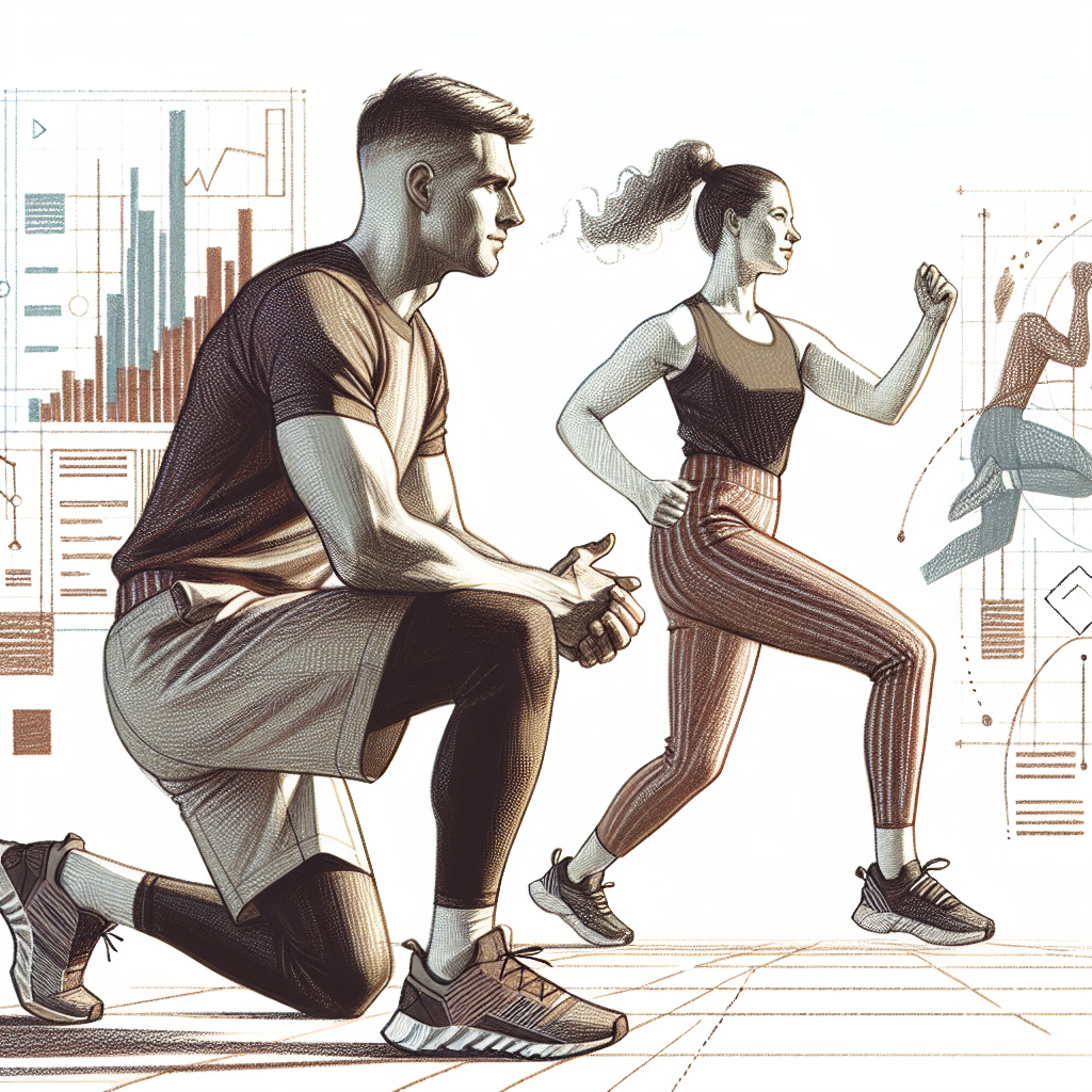 Colored-pencil illustration representing the topic: Fitness
