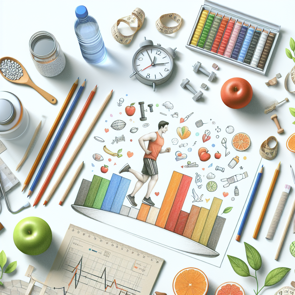 Colored-pencil illustration representing the topic: Fitness and Health