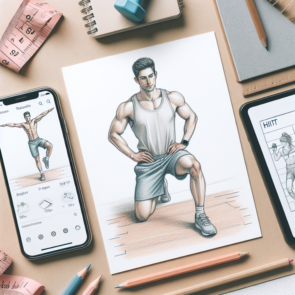 Colored-pencil illustration representing the topic: Fitness & Health