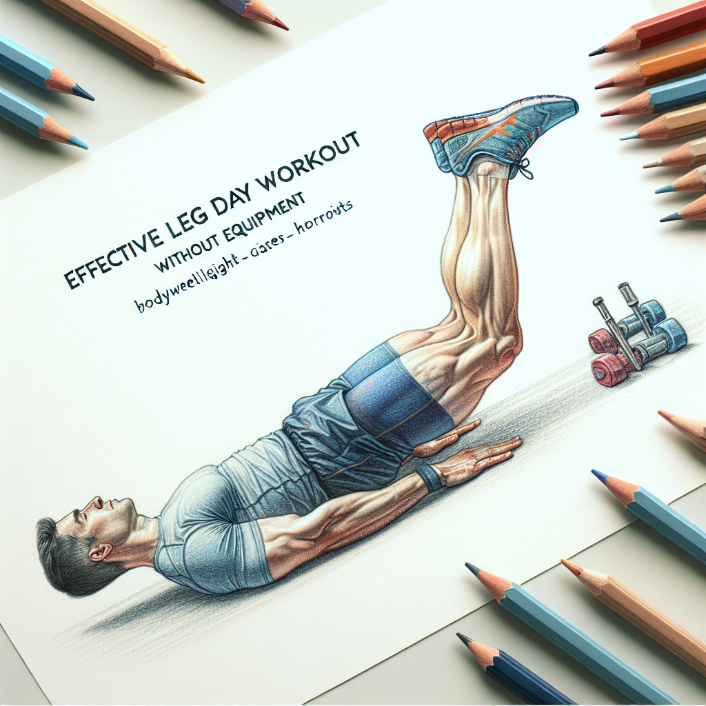 Colored-pencil illustration representing the topic: Home Workouts