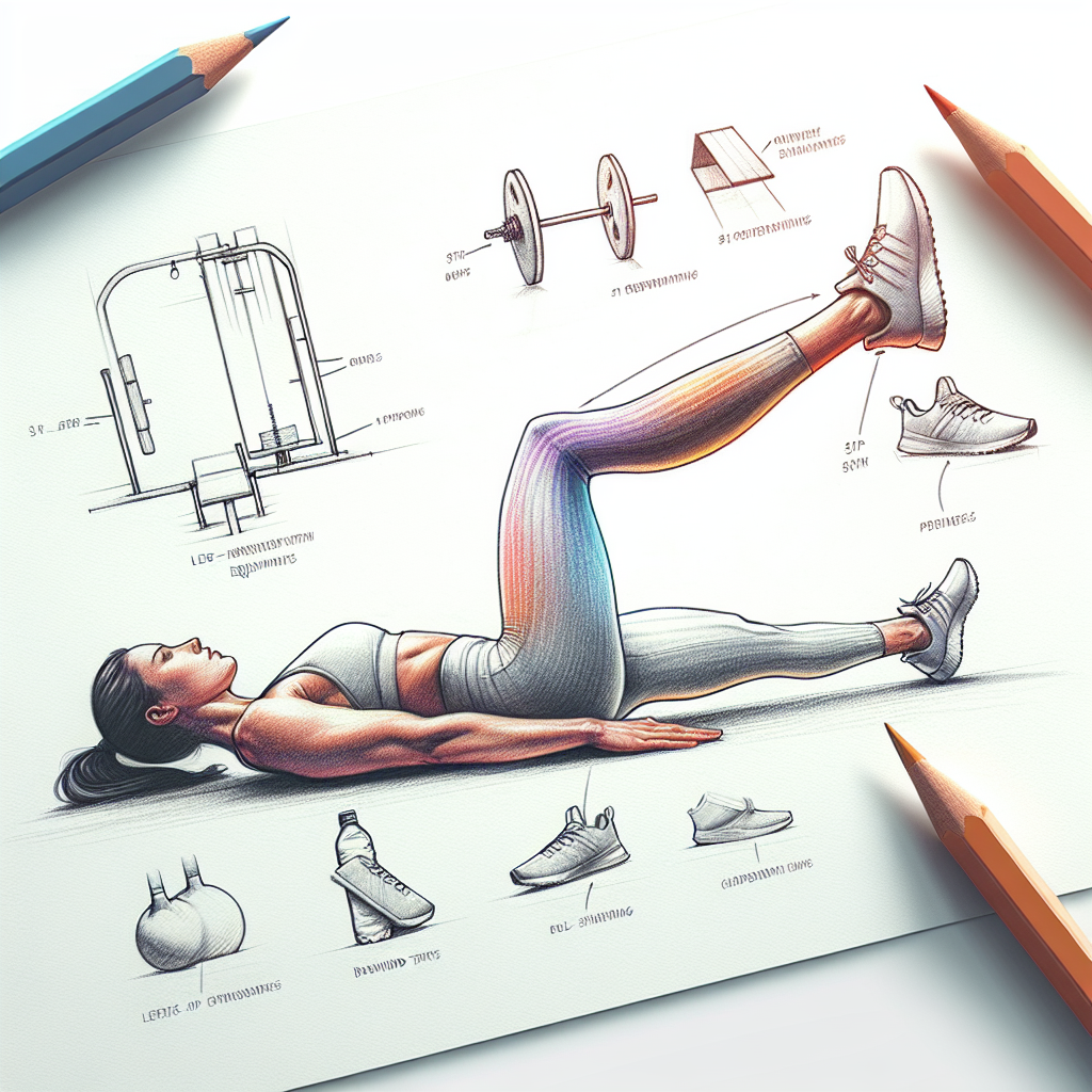Colored-pencil illustration representing the topic: Fitness Training