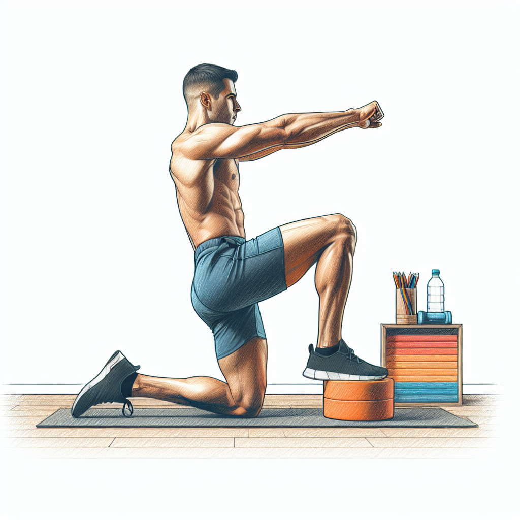 Colored-pencil illustration representing the topic: Home Workouts
