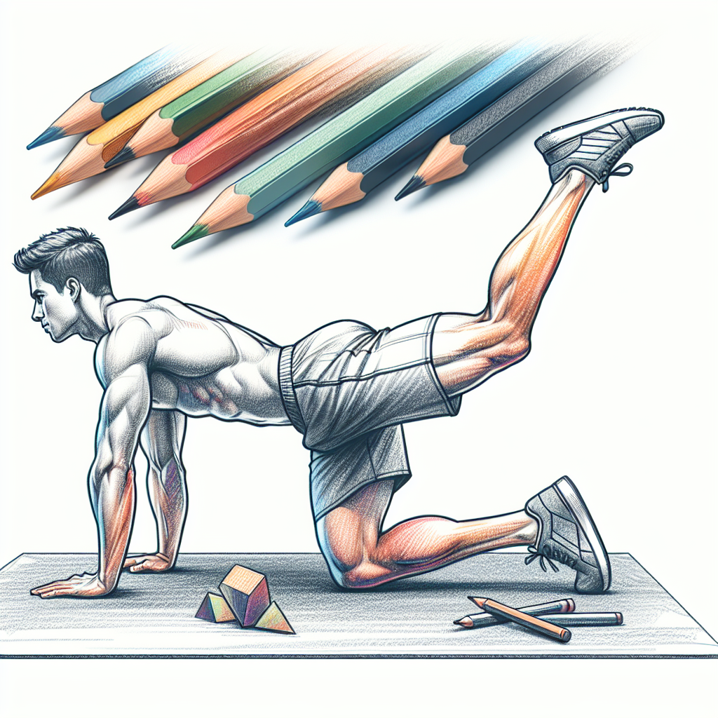 Colored-pencil illustration representing the topic: Fitness Workouts