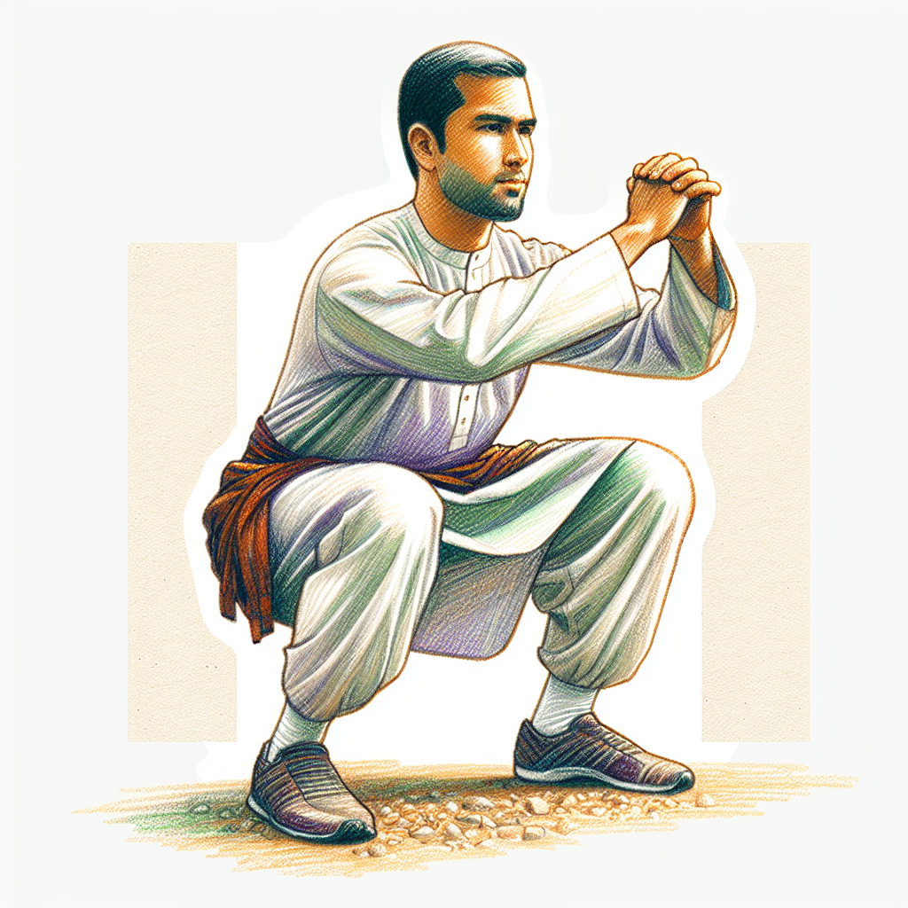 Colored-pencil illustration representing the topic: Fitness Training
