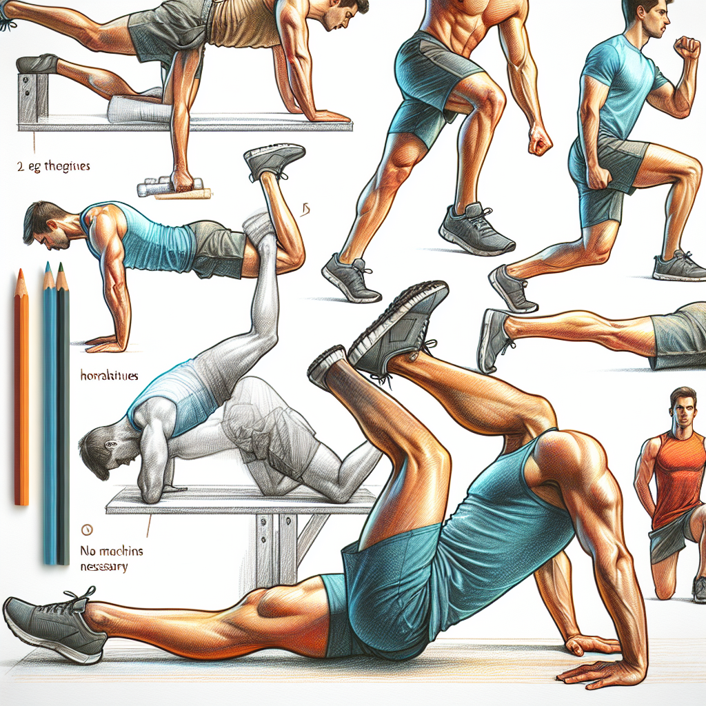 Colored-pencil illustration representing the topic: Fitness Training