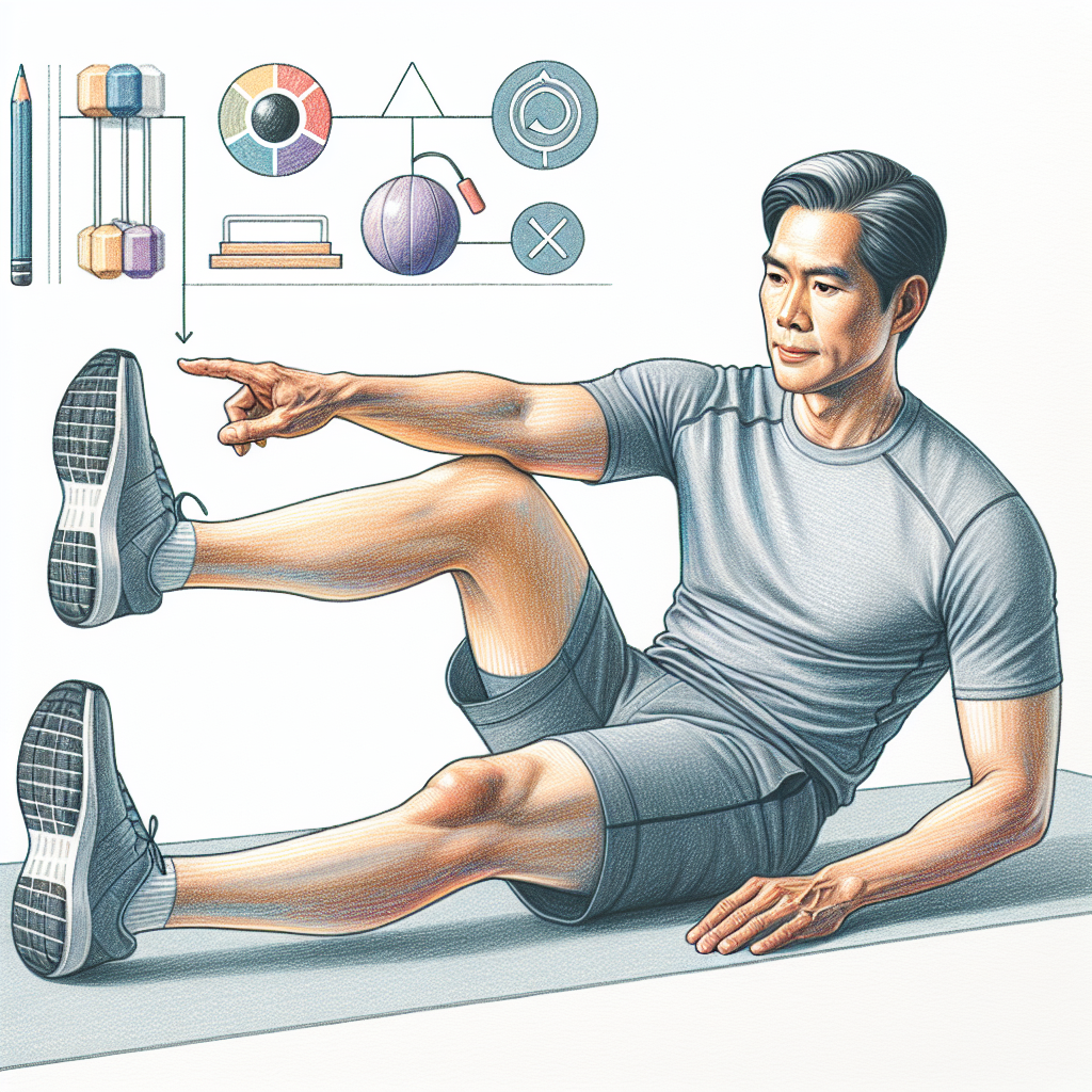 Colored-pencil illustration representing the topic: Fitness Training