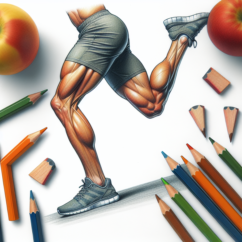 Colored-pencil illustration representing the topic: Home Workouts