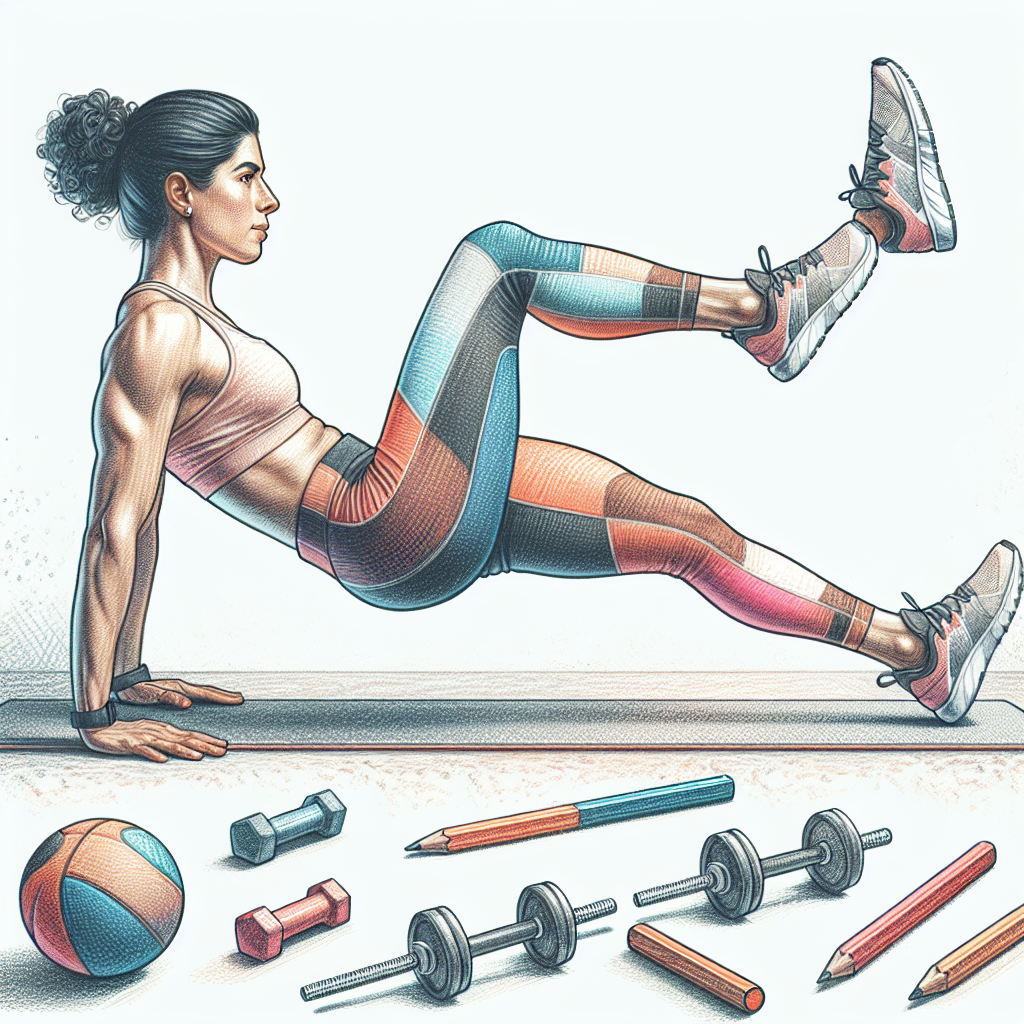 Colored-pencil illustration representing the topic: Fitness Tips