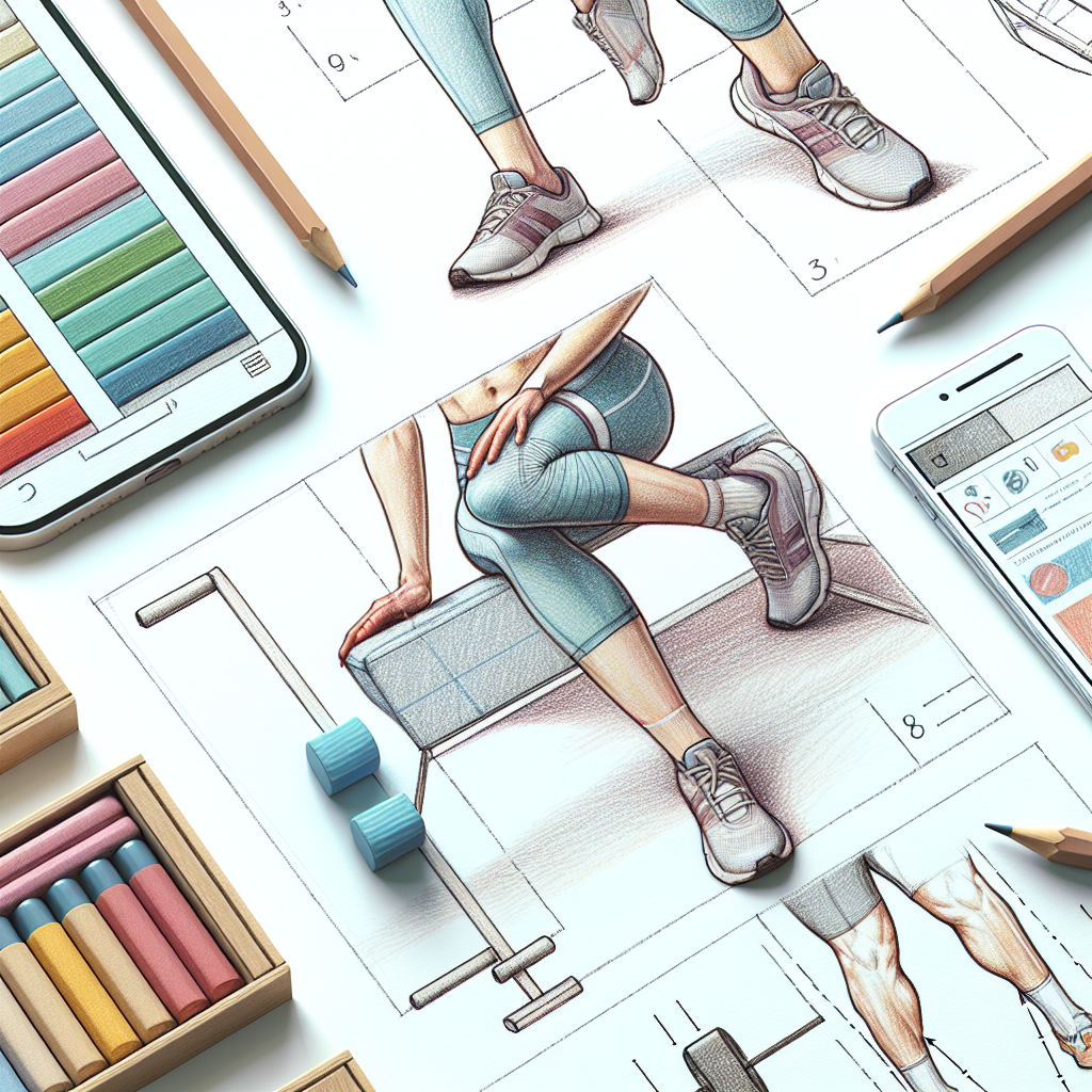 Colored-pencil illustration representing the topic: Fitness Guides