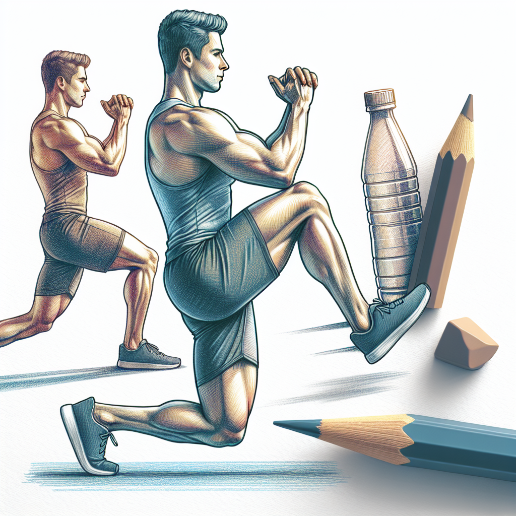 Colored-pencil illustration representing the topic: Fitness Training