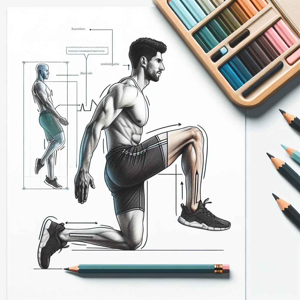 Colored-pencil illustration representing the topic: Fitness Workouts