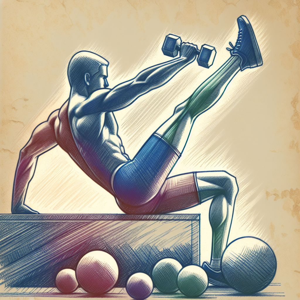 Colored-pencil illustration representing the topic: Fitness