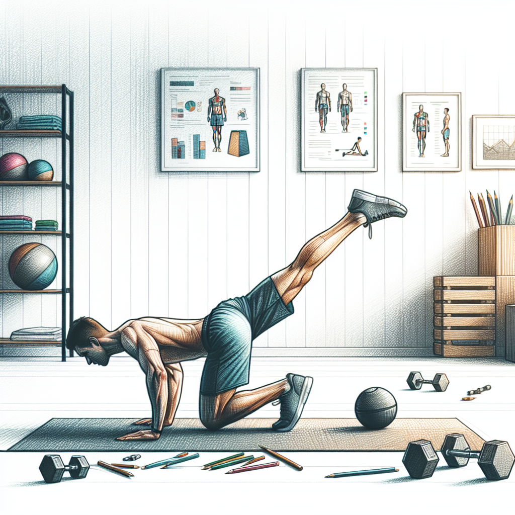 Colored-pencil illustration representing the topic: Fitness Training