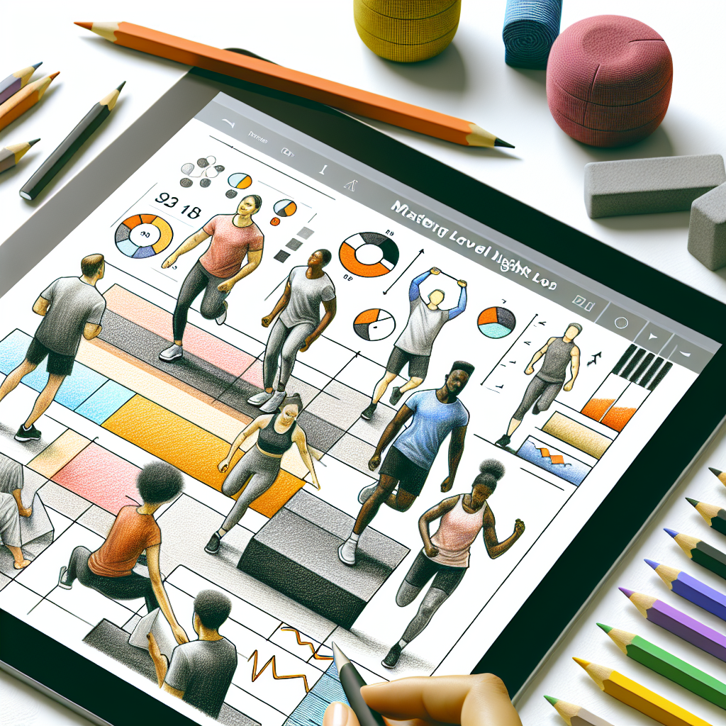 Colored-pencil illustration representing the topic: Fitness and Health