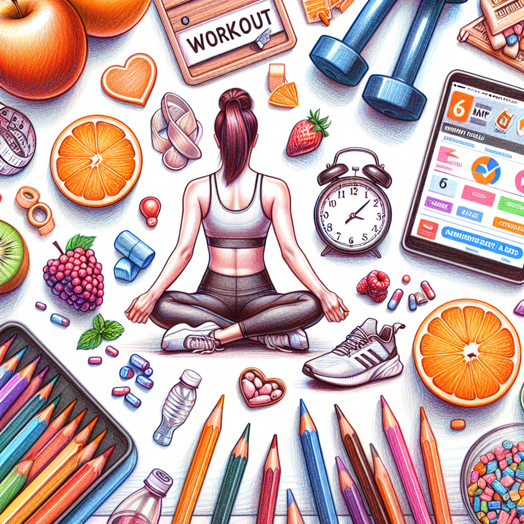 Colored-pencil illustration representing the topic: Weight Loss