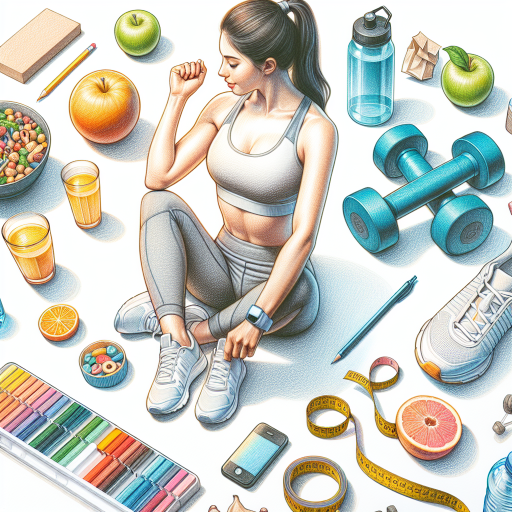 Colored-pencil illustration representing the topic: Weight Loss