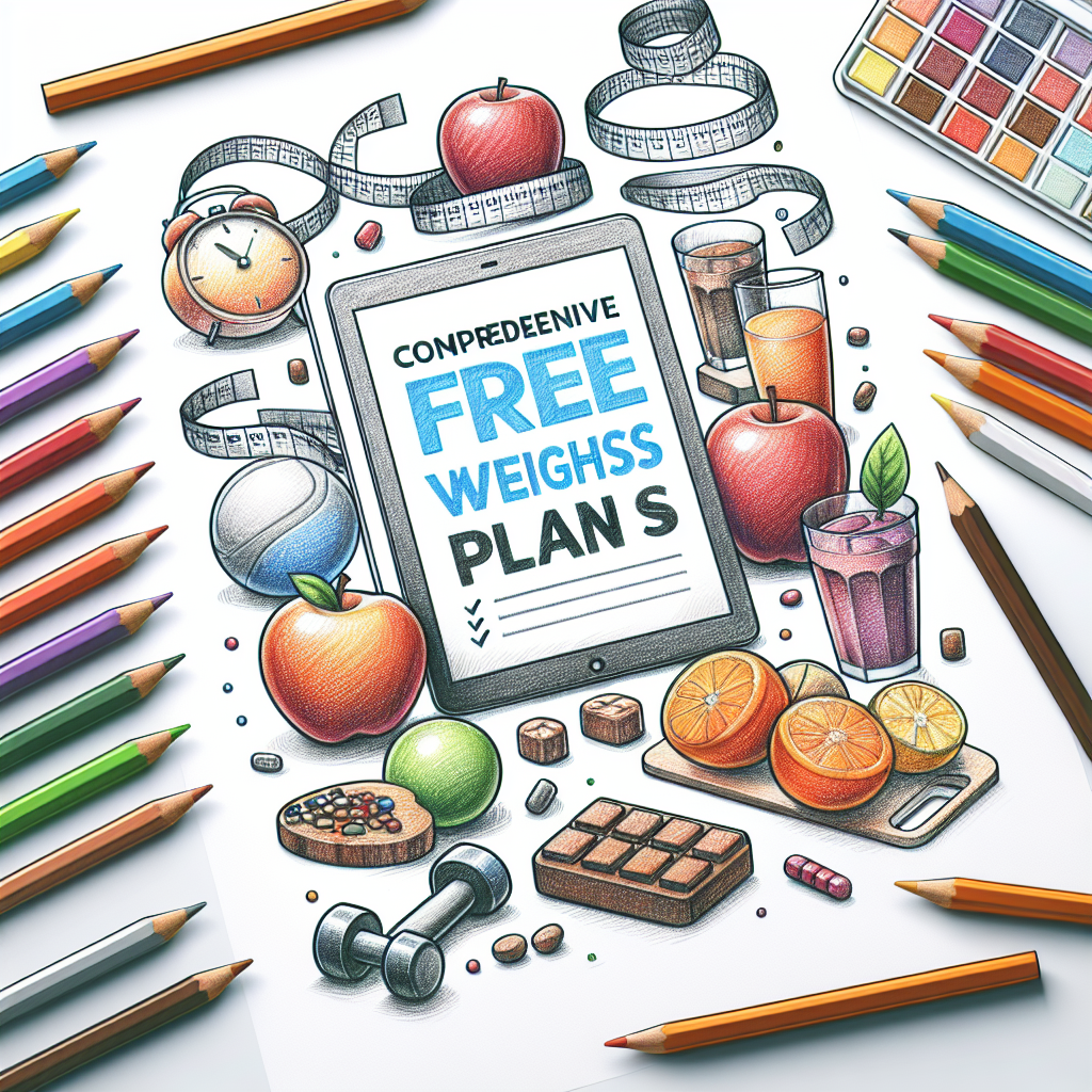 Colored-pencil illustration representing the topic: Weight Loss