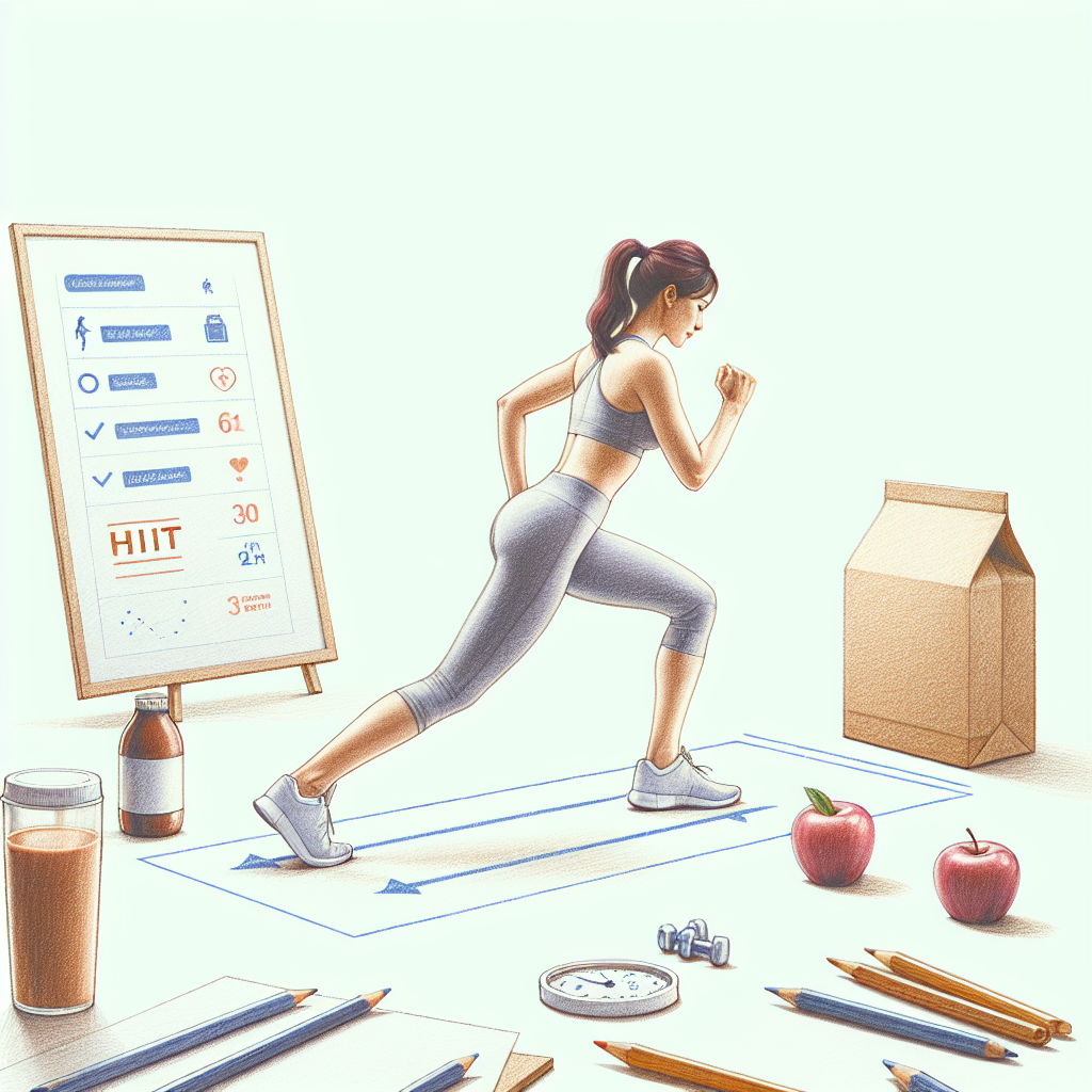 Colored-pencil illustration representing the topic: Fitness Tips