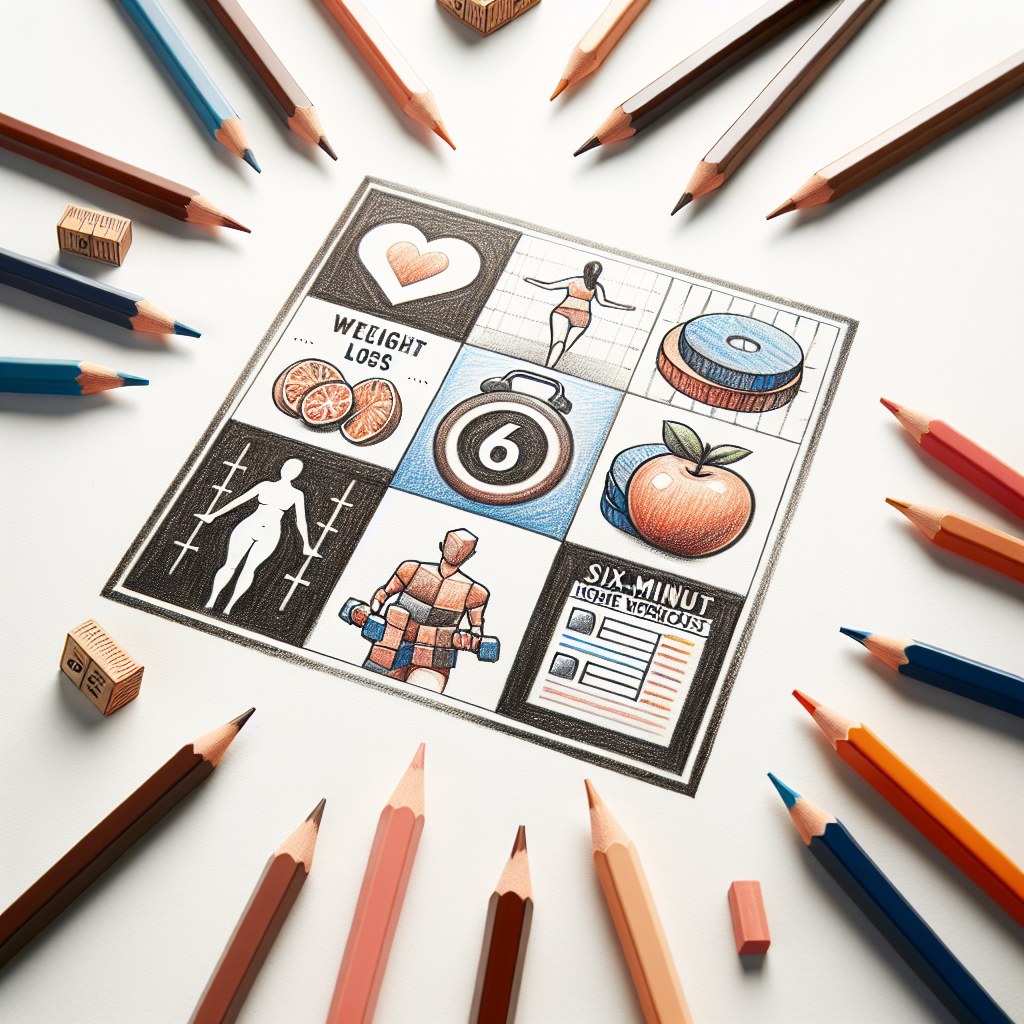 Colored-pencil illustration representing the topic: Fitness and Wellness