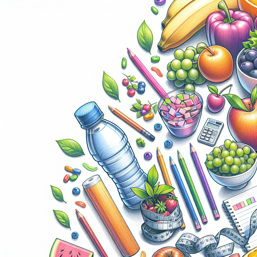 Colored-pencil illustration representing the topic: Weight Management
