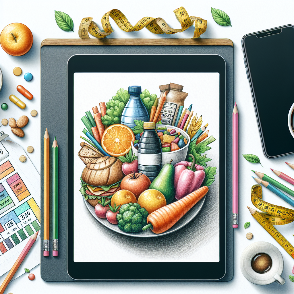 Colored-pencil illustration representing the topic: Weight Loss