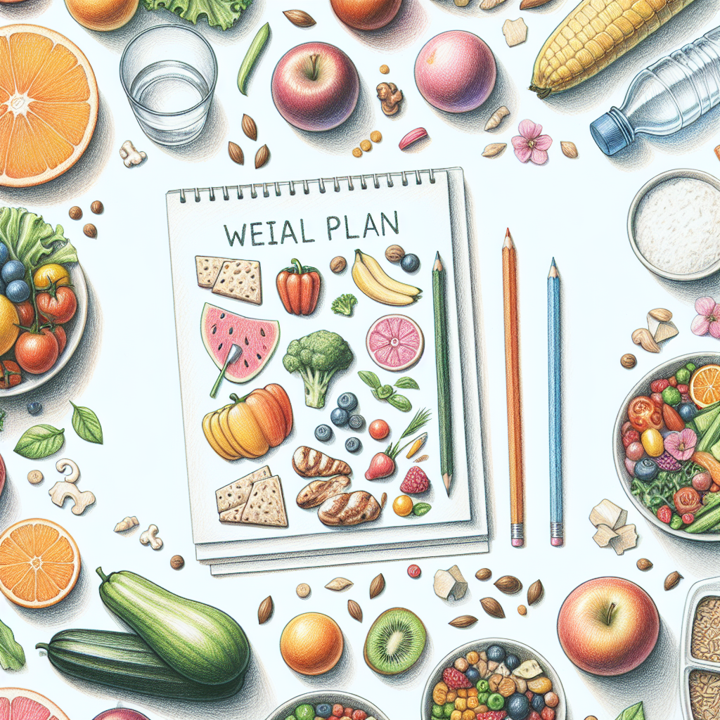 Colored-pencil illustration representing the topic: Weight Loss