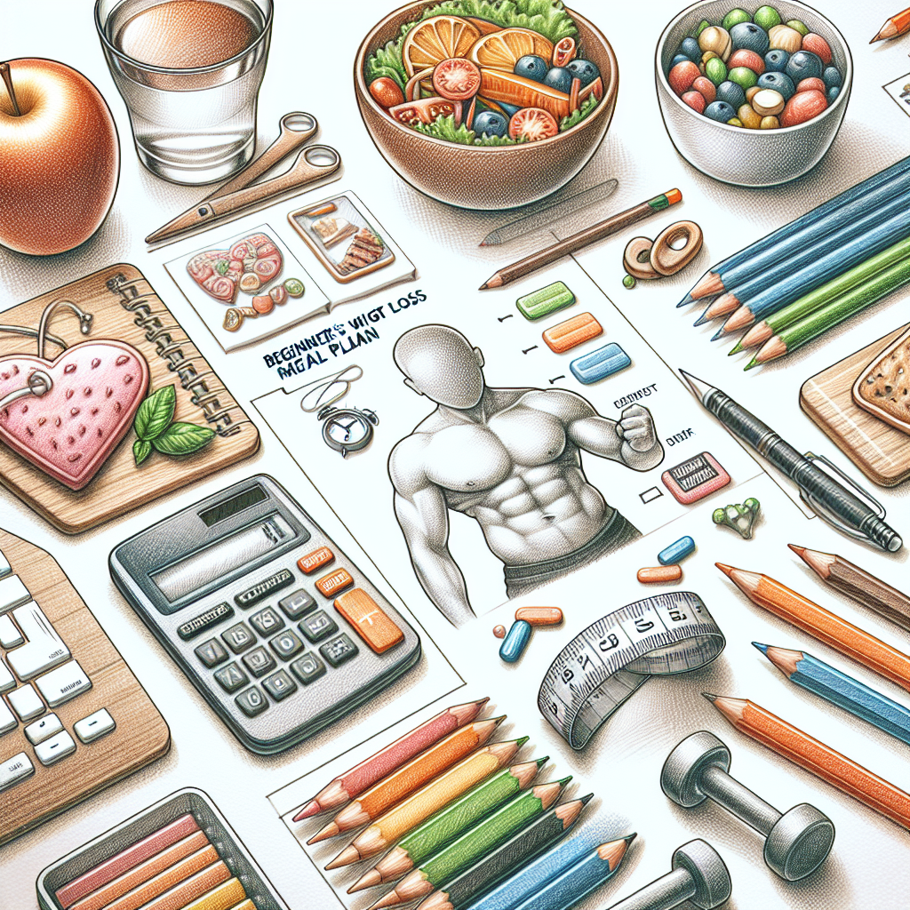 Colored-pencil illustration representing the topic: Weight Loss