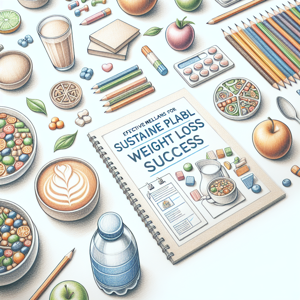 Colored-pencil illustration representing the topic: Weight Loss