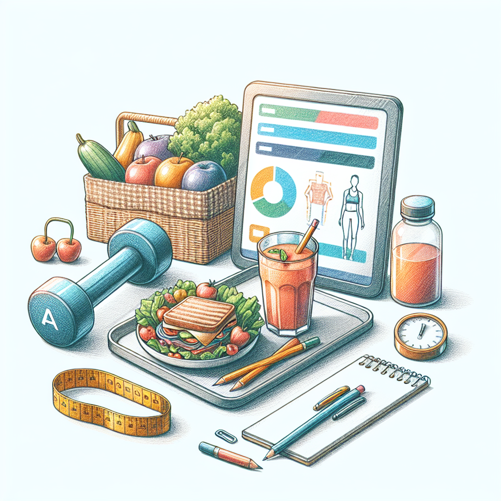 Colored-pencil illustration representing the topic: Weight Loss