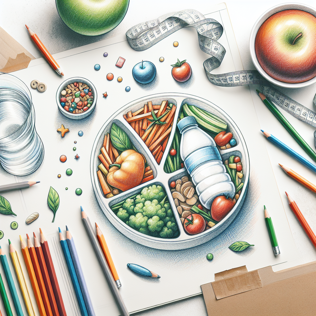 Colored-pencil illustration representing the topic: Weight Loss