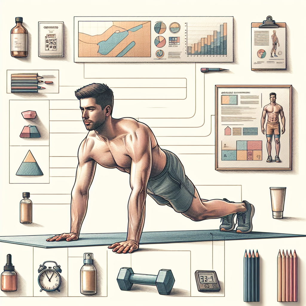 Colored-pencil illustration representing the topic: Fitness Tips