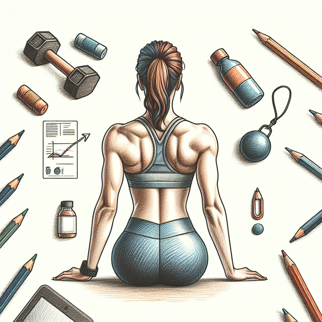 Colored-pencil illustration representing the topic: Fitness