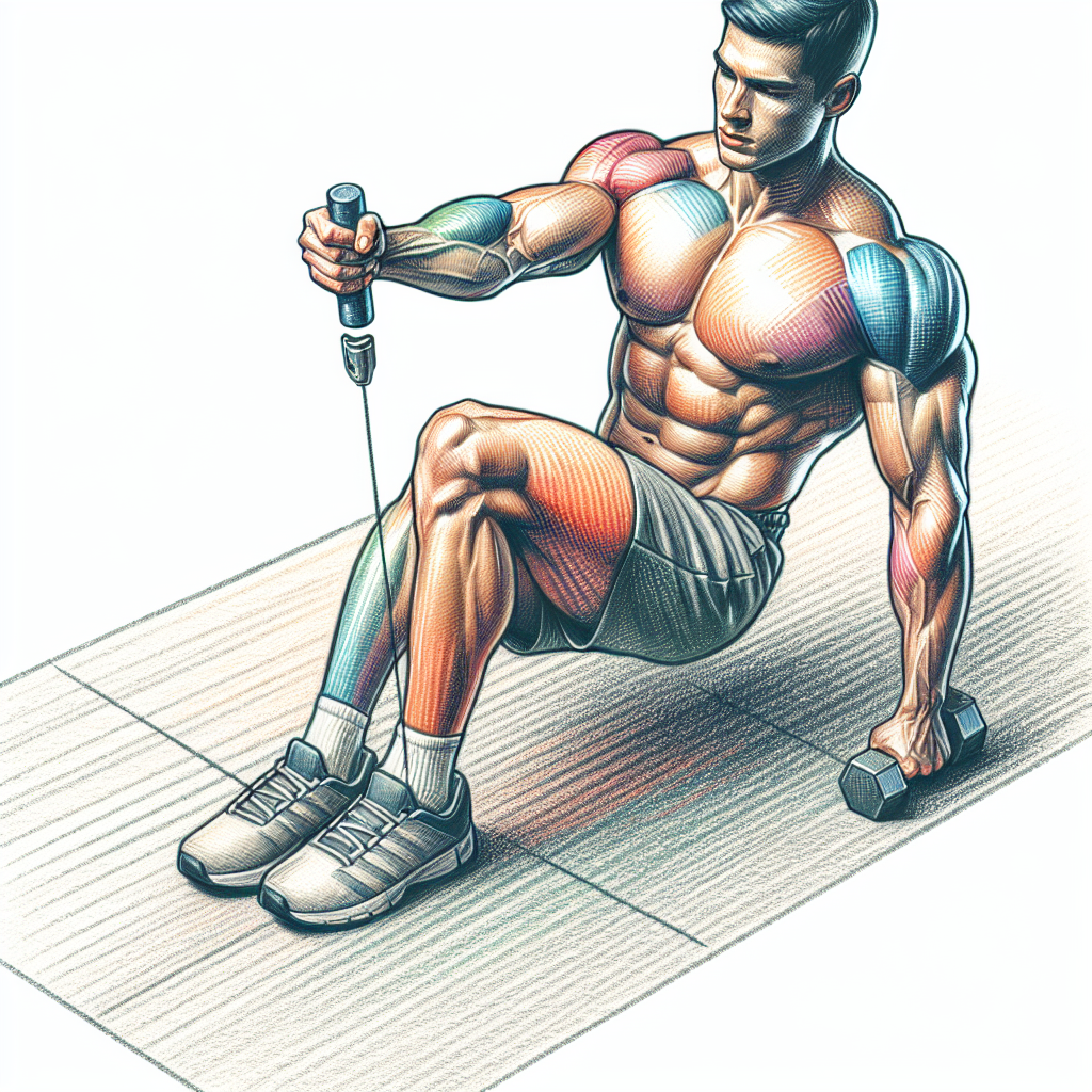 Colored-pencil illustration representing the topic: Fitness Training