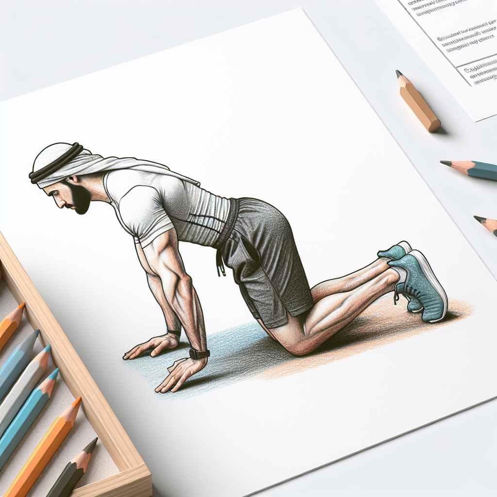 Colored-pencil illustration representing the topic: Fitness