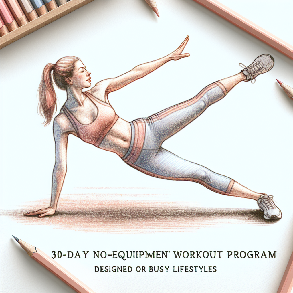 Colored-pencil illustration representing the topic: Fitness Programs
