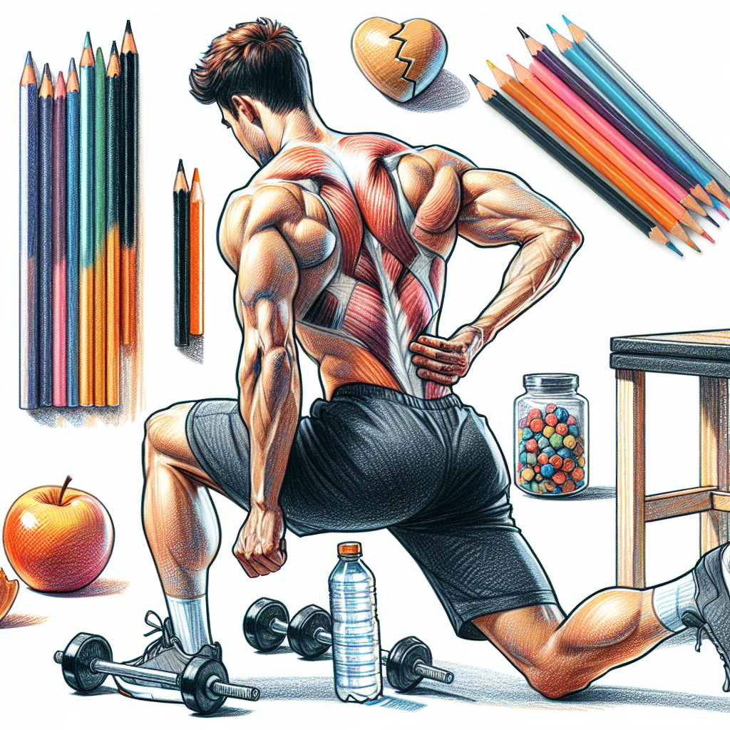 Colored-pencil illustration representing the topic: Fitness
