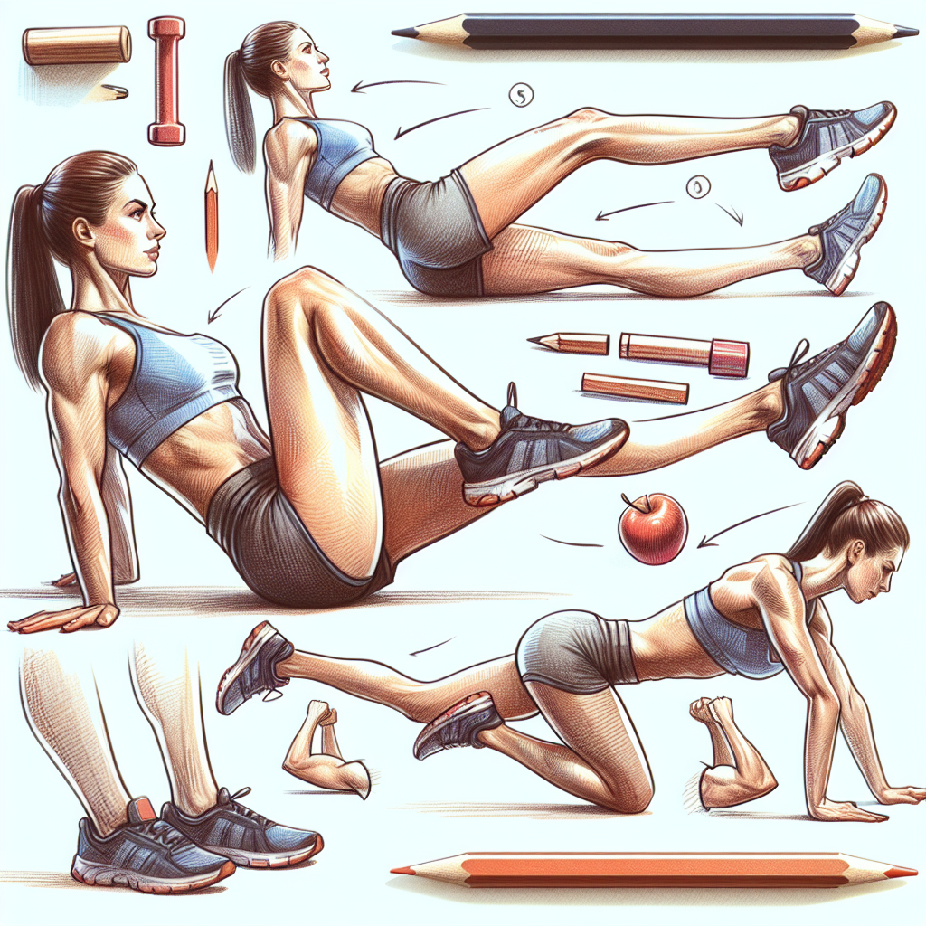 Colored-pencil illustration representing the topic: Fitness Training