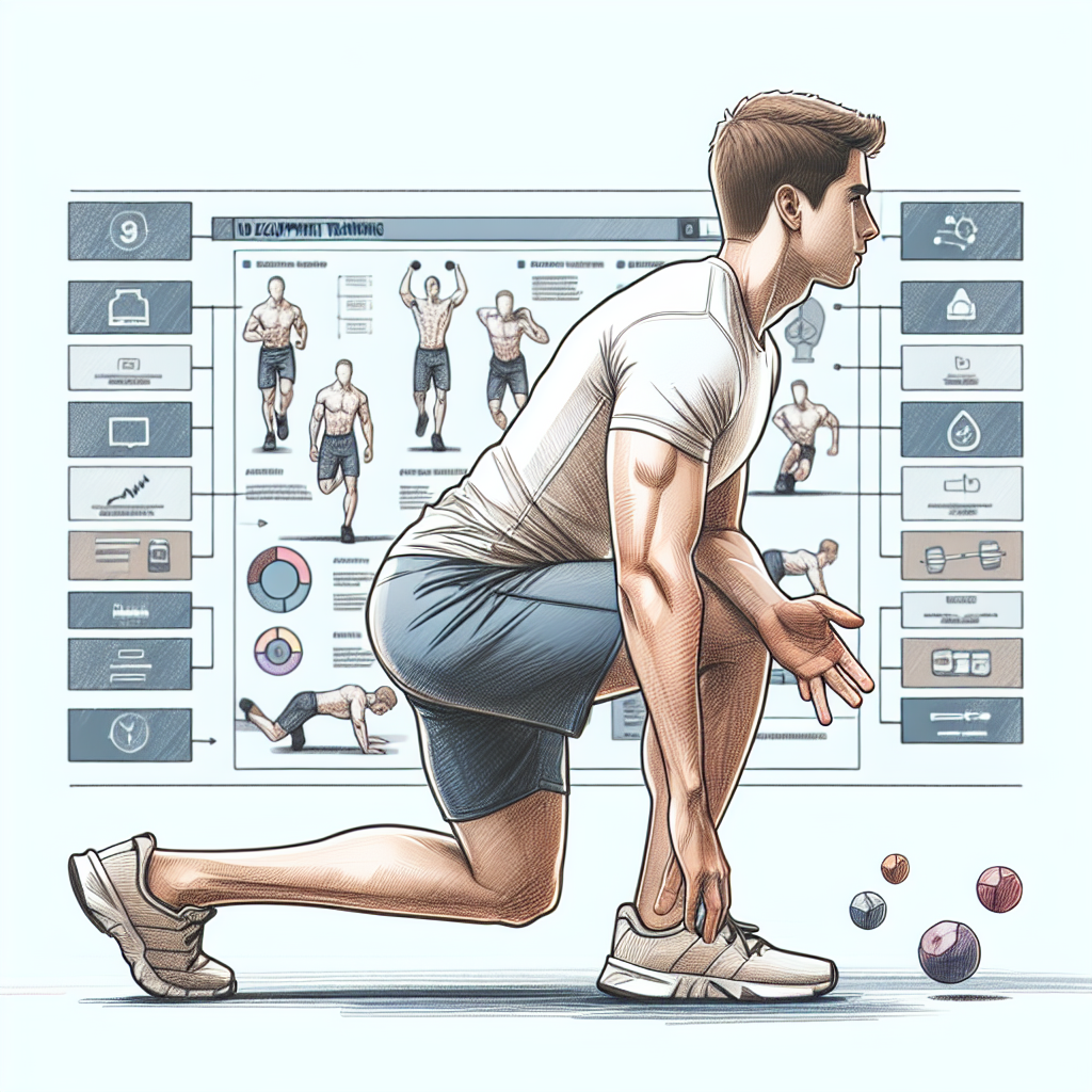 Colored-pencil illustration representing the topic: Fitness Training