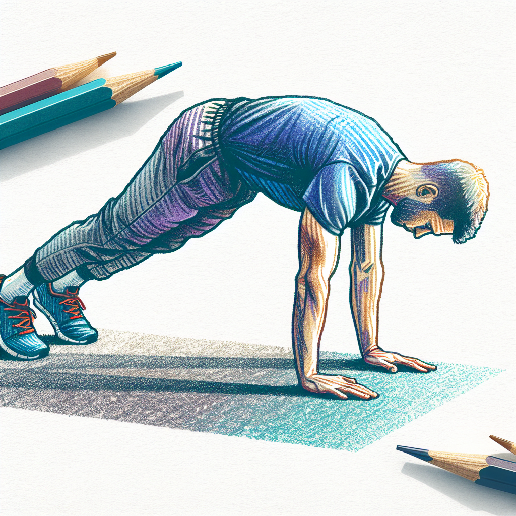 Colored-pencil illustration representing the topic: Fitness Training