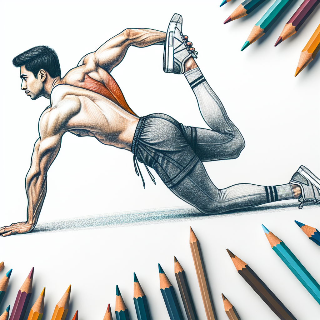 Colored-pencil illustration representing the topic: Fitness and Health