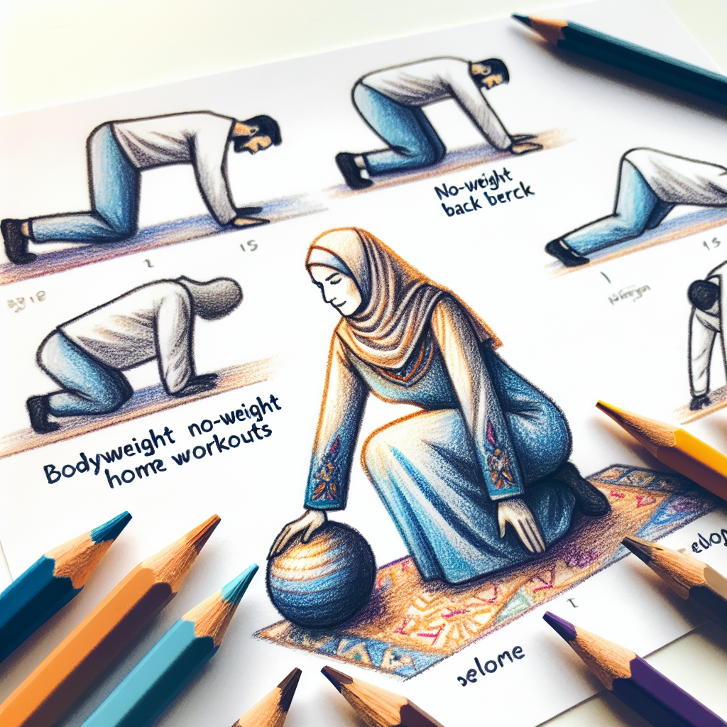 Colored-pencil illustration representing the topic: Fitness