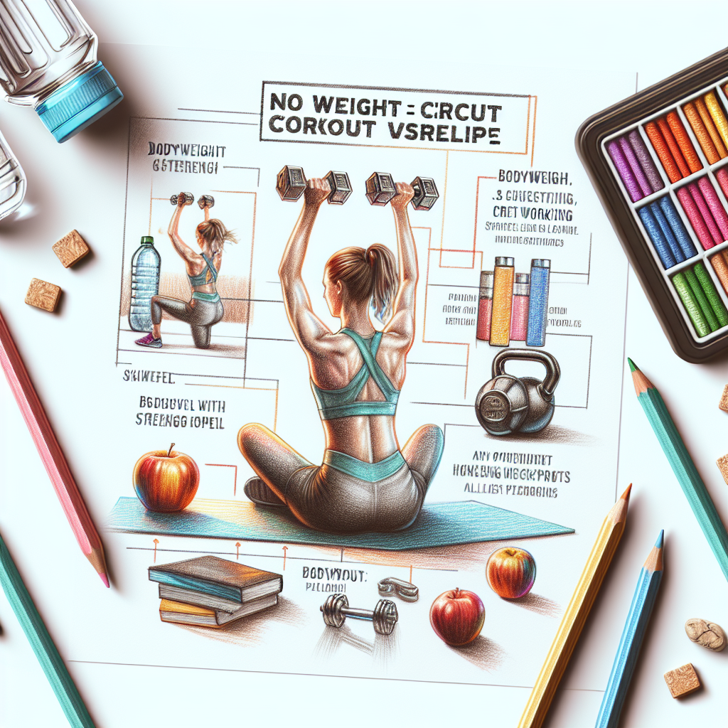 Colored-pencil illustration representing the topic: Fitness Workouts